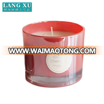 LX-FJ067 size 9.5x 8cm wax 245g burning time 40hours scented candle in glass jar luxury with box